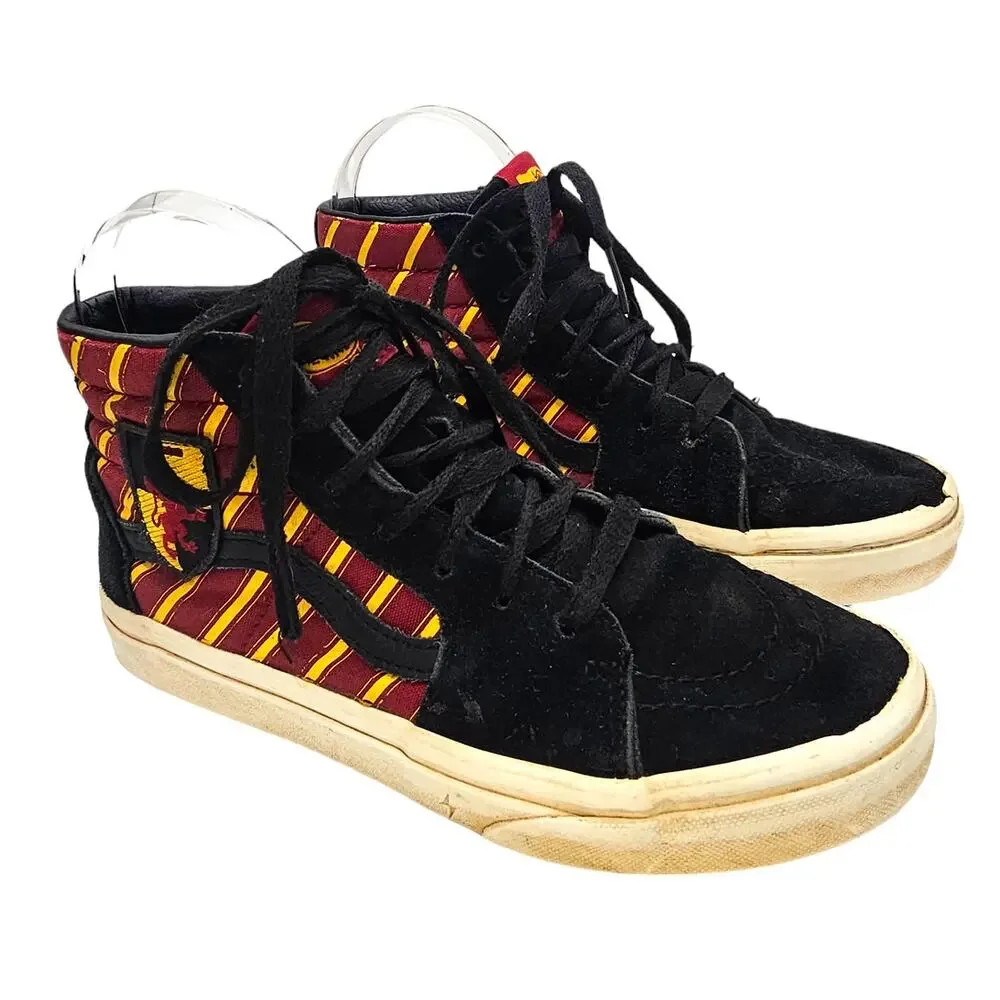 Vans Harry Potter Gryffindor Red, Gold, & Black Sk-8 Hi Kidcore Sneakers